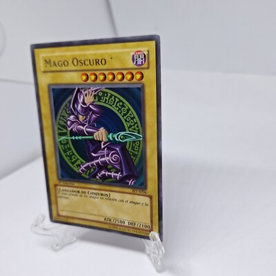 YuGiOh! Dark Magician 1st Ed Ultra Rare BIY-S006 Spanish Mago Oscuro MP-image