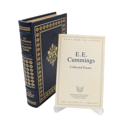 Franklin Library Collected Poems by E.E. Cummings 1977 w/Editors Notes Booklet-image
