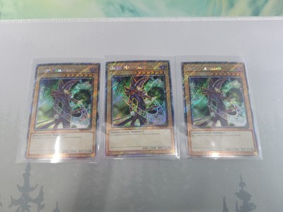 Yu-Gi-Oh Dark Magician Platinum Secret Rare  RA04-EN106 Set Of 3-image