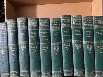 32x 1937 Harvard Classics Five Foot Shelf of Books Vols 21-52 Rainbow Set-image