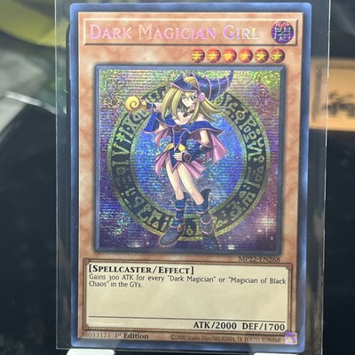 YUGIOH DARK MAGICIAN GIRL MP22-EN268 PRISMATIC SECRET 1ST ED NM ALT ART-image