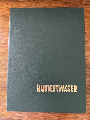 Hundertwasser 1987 Easton Press Collector Edition leather bound Hardcover Book-image