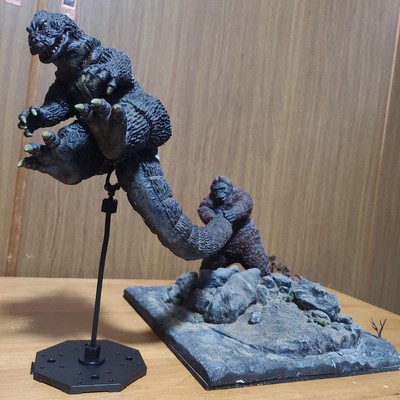 King Kong Vs Godzilla Giant Swing Soft Vinyl Kit Inouairts-image