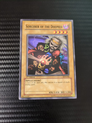 1st Edition Vintage Sorcerer of the Doomed SDY-038 Starter Deck: Yugi-image