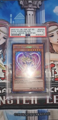 Yugioh - Dark Magician Girl MVP1-ENS56 1st Edition Secret Rare PSA 10 GEM MINT!-image