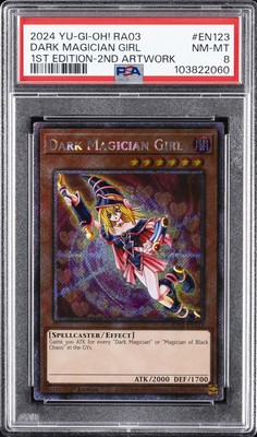 2024 YU-GI-OH! RA03-QUARTER CENTURY BONANZA #EN123 DARK MAGICIAN GIRL PSA 8-image