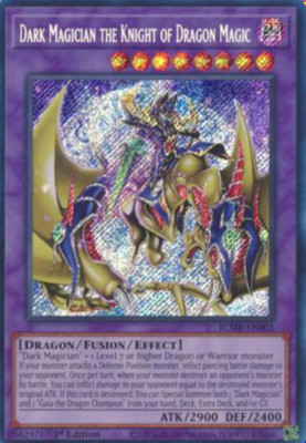 Dark Magician the Knight of Dragon Magic - BLMR-EN001 - Secret Rare 1st - NM --image