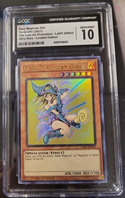 CGC 10 2021 LART-EN035 Yu-Gi-Oh Dark Magician Girl Limited Ed. Lost Art Promo-image