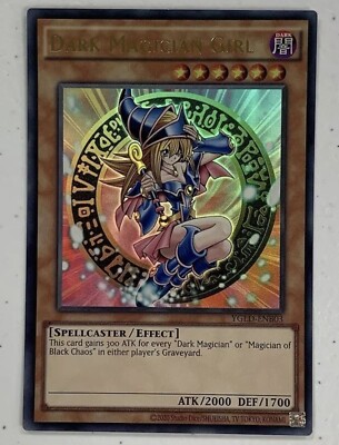 🔥 Yugioh Dark Magician Girl YGLD-ENB03 ULTRA RARE NEAR MINT HOLOFOIL-image