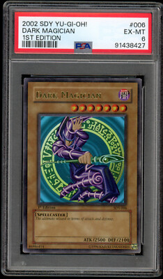 YuGiOh PSA 6 EX-MT Dark Magician 1st Edition Starter Deck Yugi SDY-006-image