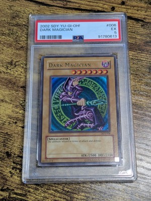Yugioh Dark Magician SDY-006 Ultra Rare PSA 5-image