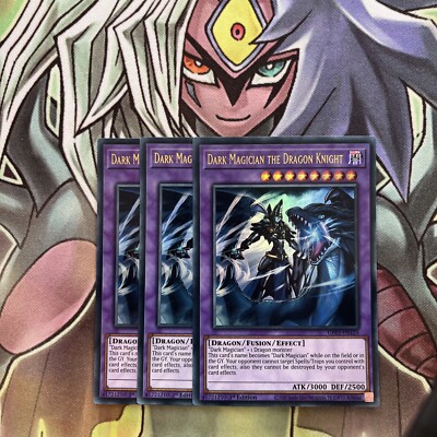 GFP2-EN125 x3 Dark Magician the Dragon Knight Ultra Excellent Condition Yugioh-image