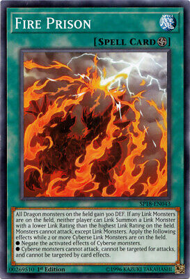 Fire Prison - SP18-EN043 - Common - 1st Edition x3 - Near Mint-image