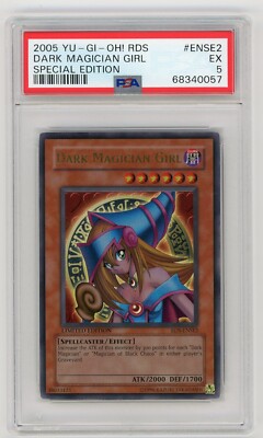 Yugioh Card Dark Magician Girl RDS-ENSE2 Special Edition PSA 5 EX-image