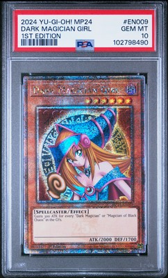 2024 YU-GI-OH! MP24-25TH ANV TIN: DUELING MIRRORS DARK MAGICIAN GIRL PSA 10-image