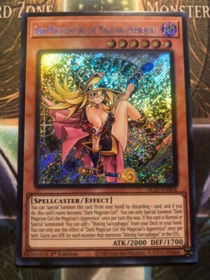 * DARK MAGICIAN GIRL THE MAGICIAN'S APPRENTICE *  SECRET RARE ALIN-EN004 YUGIOH!-image