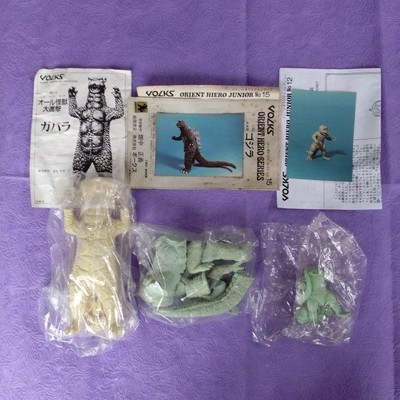 Volks All Monsters Attack Godzilla, Minilla, Gabara Garage Kit 1/350 F/S FEDEX-image