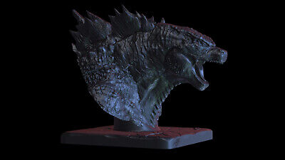 Godzilla Bust Resin Sculpture Statue Model Kit Unpainted/Unassembled-image