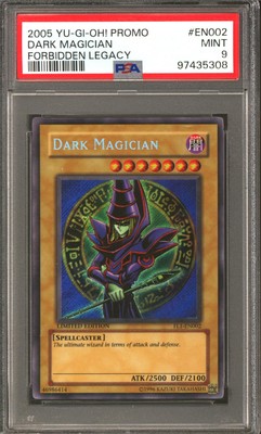 Yu-Gi-Oh Promo Forbidden Legacy Dark Magician FLI-EN002 PSA 9-image