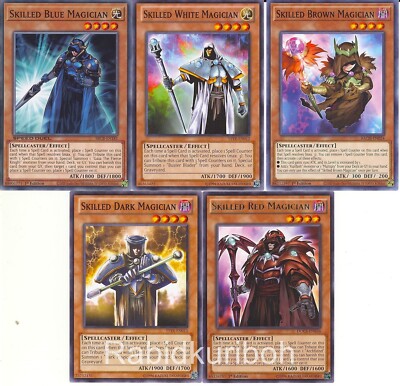 Yugioh Skilled Magician Set - Blue White Dark Red Brown-image