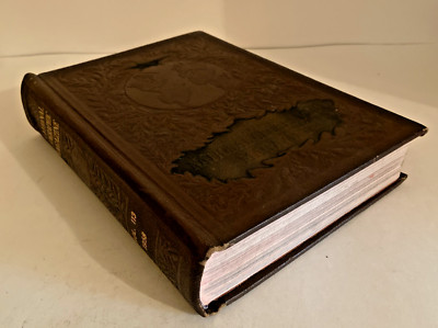 Vintage 1958 National Geographic Magazine Leather-Bound Edition Jan-Jun w/Index-image
