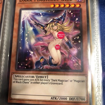 Yugioh Dark Magician Girl  Anime Waifu Custom DIY  Art Yugioh card-image