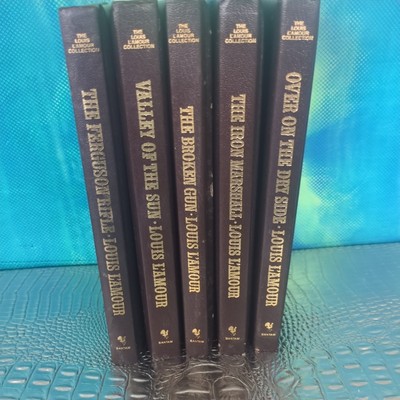 The Louis L'Amour Collection Bantam Leatherette 5 Book Lot 