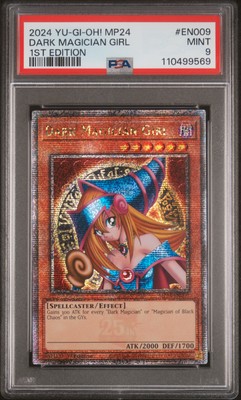 2024 YU-GI-OH! MP24-25TH ANV TIN: DUELING MIRRORS DARK MAGICIAN GIRL PSA 9-image