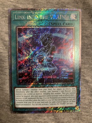 PRE-SALE YUGIOH x1 RA04-EN294 LINK INTO THE VRAINS! - PLATINUM SECRET RARE 1st-image