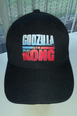 Godzilla vs. King Kong Adjustable Black Hat Cap-image