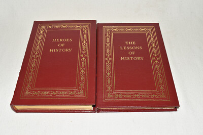 Easton Press HEROES & LESSONS OF HISTORY Will Durant 2002 1ST EDTN LEATHER FINE!-image