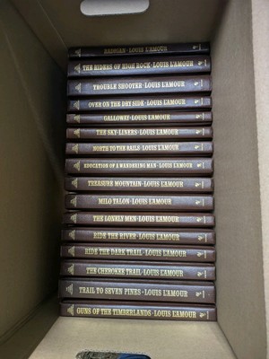 LOUIS L'AMOUR LEATHERETTE HC BOOKS BANTAM WESTERN - Pick Your Title Pick Each 1-image