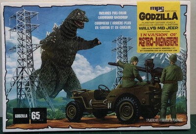 MPC 1/25 Scale Godzilla Willys MB Jeep Model Kit-image