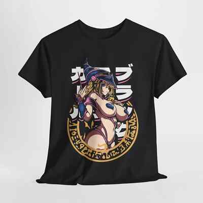 Dark Magician Girl Yu-Gi-Oh! Soft T-Shirt Anime Ecchi Waifu Kawaii Shirt Size L-image