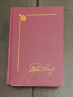 THE STAND by Stephen King Library Edition Red Leather-Bound Hardcover 1990 BOMC-image