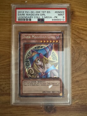 Yugioh - Dark Magician Girl LCYW-EN022 1st Edition Secret Rare PSA 9-image