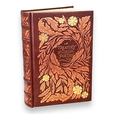 A TREASURY OF CLASSIC POETRY by Michael Kelahan Collectible Leather Bound Sealed-image