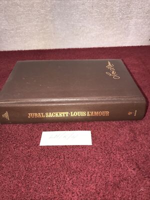 Vintage Louis L Amour Leather Bound Book ~ Jubal Sackett-image