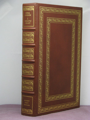 1st,signed by author, A Fanatic Heart by Edna O'Brien, Franklin Library, leather-image