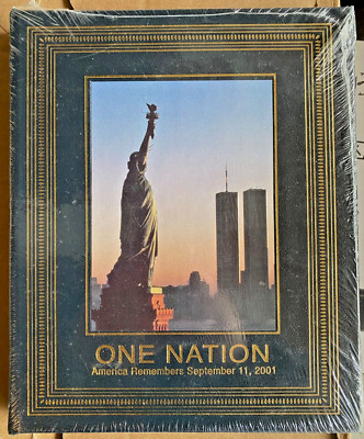 Easton Press ONE NATION America Remembers 9/11 September 11, 2001 Leather SEALED-image