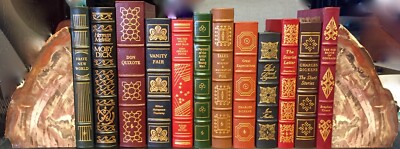 54 EASTON PRESS FULL LEATHER BOUND BOOKS Raised Spines NEW LA,Calif. pu/del. -image