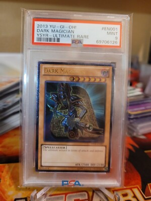 YuGiOh! Dark Magician Ultimate Rare YSYR-EN001 PSA 9-image