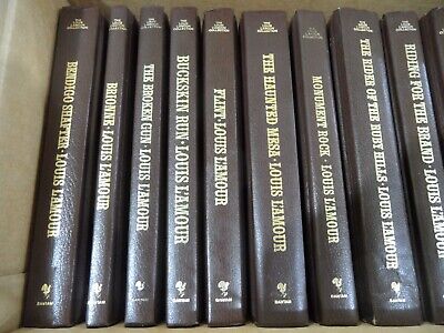 The Louis L'Amour Collection: Lot (5) 18 Leatherette Books-image