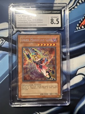 Yu-Gi-Oh 2005 CT2-EN004 Dark Magician Girl CGC 8.5 Secret Rare-image