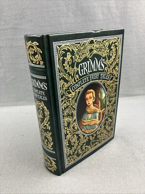 Grimm's Complete Fairy Tales, Bonded Leather, Ribbon Marker, Hardcover Green-image