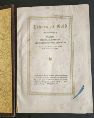 Leaves of Gold - Anthology of Prayers and Verses-image