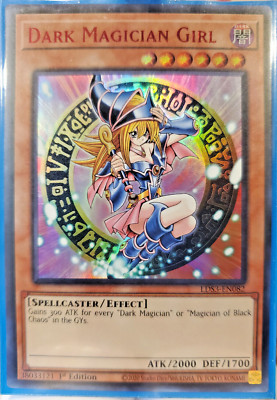 DARK MAGICIAN GIRL 1ST EDITION HOLOGRAPHIC ULTRA RARE LDS3-EN082 YUGIOH!-image
