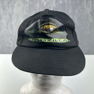 Godzilla Hat Cap 1998 Movie Promo Toho Eye Rare Collectible Snapback Vintage-image