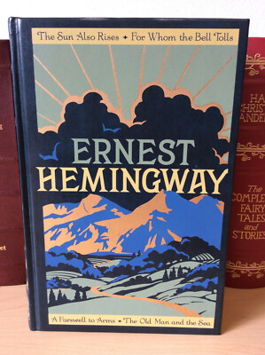 Four Novels by Ernest Hemingway - leather-bound -image