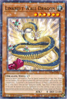 1x Linkbelt Wall Dragon - SP18-EN027 - Starfoil Rare - 1st Edition SP18 - Star P-image